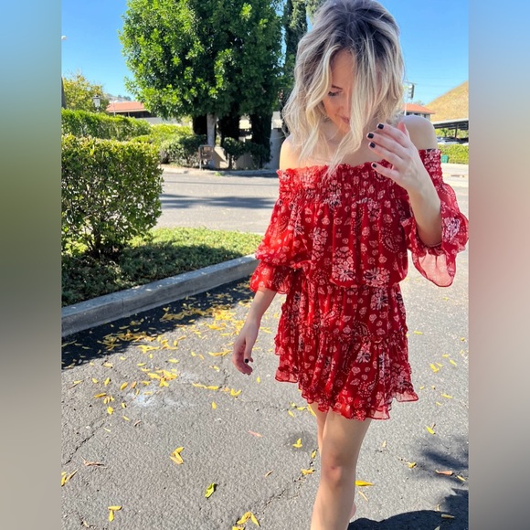 Misa Darla Off Shoulder Dress - Picture 1 of 10